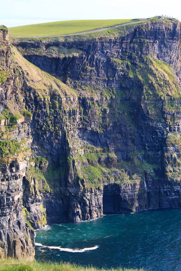 Ireland-0394-The Cliffs of Moher.  Small dots in the upper right are people..jpg